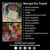 BORSALI TSA-Approved Quart-Sized Bag for Carry-On Travel - One (1) Quart Clear Toiletires, Cosmetic and 3-1-1 Liquids Toiletry Bag - White - Image 6