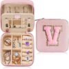 Parima Travel Jewelry Organizer for Women, Travel Jewelry Organizer | Necklace Organizer Earrings Organizer Ring Organizer | Jewelry Travel Organizer | Travel Gifts for Women Travel Essentials