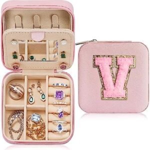 Parima Travel Jewelry Organizer for Women, Travel Jewelry Organizer | Necklace Organizer Earrings Organizer Ring Organizer | Jewelry Travel Organizer | Travel Gifts for Women Travel Essentials