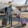 BAGSMART Expandable 20 inch Carry on Luggage Airline Approved, Lightweight Carry on Suitcase with Spinner Wheels, Family Travel Suitcase Set with Duffle Bag - Violet - Image 6