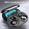 Wireless Earbuds Bluetooth Headphone Sport, 2024 Bluetooth 5.3 Earbud 14.2mm Driver Stereo Over Ear Buds, 48Hrs Earphone with Earhook, Noise Cancelling Mic, IP7 Waterproof Headset for Workout/Running - Image 4
