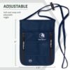 Travel Neck Wallet with RFID Blocking – Passport Holder Neck Pouch for Men and Women to Keep Documents Safe - Image 3