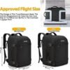 Carry On Backpack for Men Women,42L Flight Approved Travel Backpack with 4 Packing Cubes,Expandable Water-resistant 17Inch Laptop Backpack,Casual Daypack for Business Weekend Hiking - Image 3