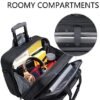 KROSER Rolling Laptop Bag Wheeled Briefcase Fits Up to 17.3 Inch Laptop Water-Proof Overnight Roller Case Computer Bag with RFID Pockets for Travel/Business/Men/Women-Black - Image 3