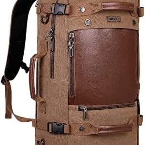 WITZMAN Travel Backpack for Men Women Carry on Luggage Backpack Canvas Rucksack Duffel bag with Shoe Compartment