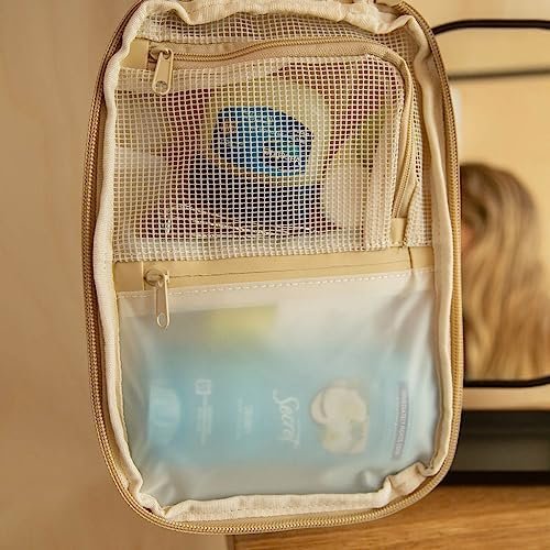 Gravel Explorer Hanging Water Resistant Travel Toiletry Bag, Shaving Kit, Makeup Bag, Dopp Kit for Men and Women - Image 5