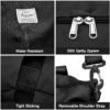 Expandable Travel Duffle Bag for Women Men, Large Gym Bag Travel Tote Bags, Waterproof Carry On Personal Item Bag Airline Approved, Workout Weekender Bag for Overnight Trips with Luggage Sleeve, Black - Image 6