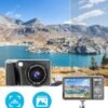 4K Digital Camera for Photography Autofocus,Macro Digital Camera for Kids with SD Card,48MP Vlogging Camera for YouTube,Compact Digital Camera with 18X Digital Zoom, Flash, Anti-Shake, 2 Batteries - Image 2
