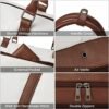 BOSTANTEN Weekender Bags for Women Canvas Travel Duffel Bag Large Overnight Bag Carry On Tote with Shoe Compartment and Trolley Sleeve - Image 5