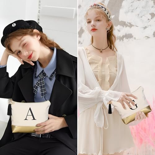 YOOLIFE Graduation Gifts 2024 Makeup Bag, Graduation Gifts for Women Initial Bag Cute Makeup Bag Pouch Sister Graduation Gift Class of 2024 Gifts Teen Graduation Gifts for Girls Daughter Gard Gifts H - Image 6