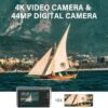 Digital Camera Cheap, UIKICON 4K 44MP Kids Camera with 32GB SD Card, 2.4 Inch Point and Shoot Camera with 16X Digital Zoom, Compact Camera for Kids Teens Boys Girls Adults Seniors(X3-Black1) - Image 2