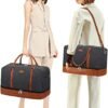 IBFUN Weekender Bags for Women, 21" Weekender Travel Bag, Travel Duffle Bag with Shoe Compartment Carry on Overnight Duffel Bag for Weekend Travel Business Trip, 3PCS - Image 2