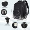Travel Laptop Backpack, 17 Inch Extra Large Laptop Backpack with USB Charging Hole 45L Anti Theft Travel Backpack Water Resistant College Business Computer Bag Fit 17.3 Inch Laptop for Men Women Black - Image 4