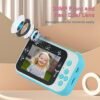 1080P Mini Kids Digital Camera Digital Video Camera for Kids Dual Lens 2.4 Inch IPS Screen Built-in Battery Cute Photo Frames Interesting Games with Neck Strap Birthday - Image 2