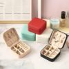 ZPROW Travel Jewelry Case, Mini Portable Jewelry Travel Boxes, Small Jewelry Organizer for Rings, Earrings, Pendants, Watches, Necklaces, Lipsticks Organizer Storage Holder Case (Pink) - Image 6