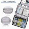 CUBETASTIC Toiletry Bag for Men, Hanging Travel Bag for Toiletries, Water-Resistant Dopp Kit for Traveling Portable Large Shaving Kit Bag with Compartment, College Dorm Room Essentials, Black - Image 5