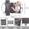 Toddler Airplane Bed for Toddler Airplane Seat Extender for Kids Airplane Bed,Inflatable Airplane Foot Rest - Image 5