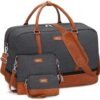 IBFUN Weekender Bags for Women, 21" Weekender Travel Bag, Travel Duffle Bag with Shoe Compartment Carry on Overnight Duffel Bag for Weekend Travel Business Trip, 3PCS