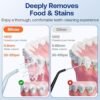 Bitvae Water Flossers for Teeth - Cordless Water Dental Flosser Teeth Picks for Travel with 6 Jet Tips, 3 Modes 5 intensities, IPX7 Waterproof Portable & Rechargeable Oral Irrigator Cleaner, Black - Image 4