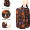 Basketball Travel Toiletry Bag for Boys Men, Waterproof Hanging Dopp Kit for Women, Shaving Bag with Large Capacity for Travel,Sports Shower (Orange) - Image 3