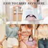 rlokosfb Small Drawstring Makeup Organizer,Lay Barrel Makeup Bag Cosmetic Bag Toiletry Bag for Travel,Portable Waterproof Make Up Bags for Women Brush Toiletries Accessories (small pink) - Image 6