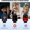 Smart Watch for Men Women with Bluetooth Call, 100+Sports Fitness Tracker with Heart Rate Sleep Monitor, IP67 Waterproof Fitness Watch 2.01" Touch Screen Smartwatch Compatible Android iOS - Image 3