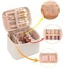 OCHEAL Makeup Bag,Large Travel Makeup Bag Organizer Cosmetic Bags for Women Washable Make Up Bag Makeup Organizer Case with Dividers - Large,Beige - Image 3