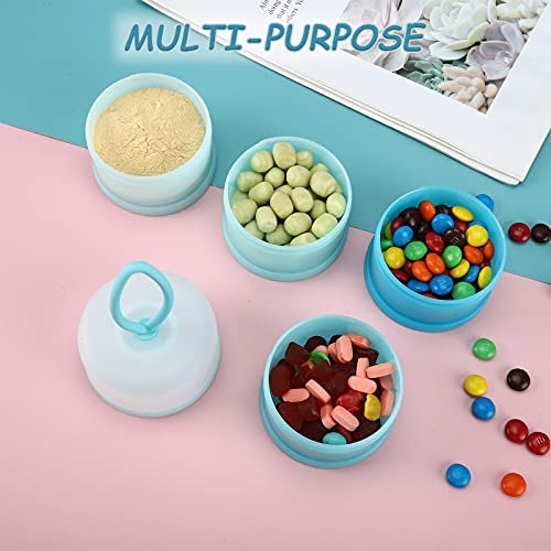 Accmor Baby Formula Dispenser On The Go, Stackable Formula Dispenser for Travel Formula Container to Go, Non-Spill Milk Powder Baby Kids Snack Storage Container, BPA Free - Image 4