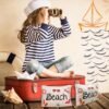 Weewooday Beach Cosmetic Bag for Women Funny Beach Makeup Bag Gifts Beach Accessories Travel Organizer Summer Cotton Case Pouch for Gifts(6 Pieces) - Image 6