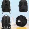 Carry On Backpack for Men Women,42L Flight Approved Travel Backpack with 4 Packing Cubes,Expandable Water-resistant 17Inch Laptop Backpack,Casual Daypack for Business Weekend Hiking - Image 6