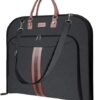 BALEINE Foldable Garment Bags For Travel, 42'' Premium Suit Bags For Men Travel, Carry On Garment Bags for Hanging Clothes (Black)