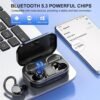 Wireless Earbuds Bluetooth Headphones 120hrs Playtime HiFi Stereo Wireless Headphones with HD Mic Deep Bass Wireless Earphones with Dual LED Display USB-C IP7 Waterproof Earbuds for Running Sports - Image 5