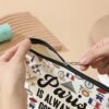 Paris Travel Gift Cosmetic Bag Paris Lover Gifts Makeup Bag Paris City Skyline Themed Gifts for Paris Traveller Women Friends Sister Birthday Christmas Bachelorette Party Favors Girls Trip Gifts - Image 5