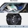Travel Gym Bag for Women, LANBX Tote Bag Carry on Luggage Sport Duffle Weekender Overnight Bags with Wet Pocket - Image 3