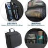 D&D Hanging Travel Toiletry Bag for Men and Women – Large Cosmetics, Makeup and Toiletries Organizer Kit with 10 Compartments, YKK Zippers, XXL Metal Swivel Hook, Water-Resistant Nylon - Image 5