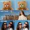 Digital Camera FHD 4K 44MP with 64GB SD Card 16X Digital Zoom Auto Focus FHD 1080p Compact Portable Cheap Small Vintage Camera Children's Day Gifts for Teens Boys Girls (Silver) - Image 6