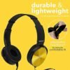 Classroom Headphones-Bulk 10-Pack, Student On Ear Color Varieties- Comfy Swivel Earphones for Library, School, Airplane, Kids-for Online Learning and Travel, HQ Stereo Sound 3.5mm Jack (Colorful) - Image 2