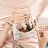 Ethereal Travel Makeup Bag, Toiletry Bag for Women Large Capacity Makeup Organizer Bag Waterproof Makeup Brush Organizer Vegan Leather Cosmetic Bag - Image 4
