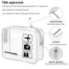 Lermende 2pcs/pack Clear Toiletry Bag TSA Approved Travel Carry On Airport Airline Quart Sized 3-1-1 Compliant Bag Make-up Pouch Kit (Clear) - Image 2