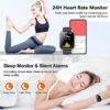Smart Watch (Answer/Make Calls), 1.85" Smartwatch for Men Women IP68 Waterproof, 112 Sport Modes, Fitness Activity Tracker, Heart Rate Monitor Sleep Step Counter, Smart Watches for Android iPhone - Image 4
