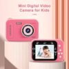 1080P Mini Kids Digital Camera Digital Video Camera for Kids Dual Lens 2.4 Inch IPS Screen Built-in Battery Cute Photo Frames Interesting Games with Neck Strap Birthday - Image 6