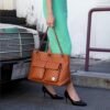 Badgley Mischka Diana Vegan Leather Tote Weekender Travel Bag - Image 8