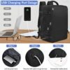 Rinlist Carry-on Backpack for Men Women, Travel Backpack Flight Approved, Personal Item Backpack Bag on Airplanes, Black Backpacks for Traveling, Travel Essentials Must Haves - Image 3