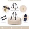 JFFD Travel Duffle Bag, Weekender Bag for Women, Carry on Overnight Bag with Shoe Compartment, Gym Duffel Bag with Wet Pocket, Mommy Hospital Bags for Labor and Delivery - Image 4