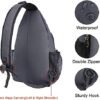 MOSISO Sling Backpack, Multipurpose Crossbody Shoulder Bag Travel Hiking Daypack - Image 5
