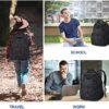 VANKEAN 17.3'' Travel Laptop Backpack TSA Friendly, Water Resistant Anti Theft Extra Large College Backpacks with RFID Pockets, USB Port for Men Women Business Work Bag, Black - Image 6