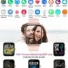 Smart Watch for Men Women with Bluetooth Call,Alexa Built-in,1.8" DIY Dial Fitness Tracker with Heart Rate Blood Oxygen Sleep Monitor 100 Sports Modes IP68 Waterproof Smartwatch for Android iOS(Black) - Image 3