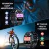 Smartwatch for Men Fitness Smart Watch: 2.0 inch Wrist Watch with Bluetooth Call Answer - Android iOS Compatible Military 3ATM Waterproof 100+ Sports Digital Activity Tracker Heart Rate Sleep Monitor - Image 4
