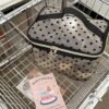 MHDGG Heart Print Mesh Makeup Bags,1Pcs Mesh Cosmetic Bags and 2Pcs Mini Mesh Makeup Bags for Women Mini Zipper Mesh Bags Portable Travel Organizing Purse Makeup Pouches Bags Travel Accessories,Black - Image 6