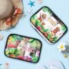 Capoda 6 Pcs Hawaiian Clear Toiletry Bags Transparent Aloha Cosmetic Bag Hello Summer Makeup Bag Waterproof PVC Tiki Beach Travel Pouch for Men Women Business Bathroom Organizer, 6 Styles - Image 4